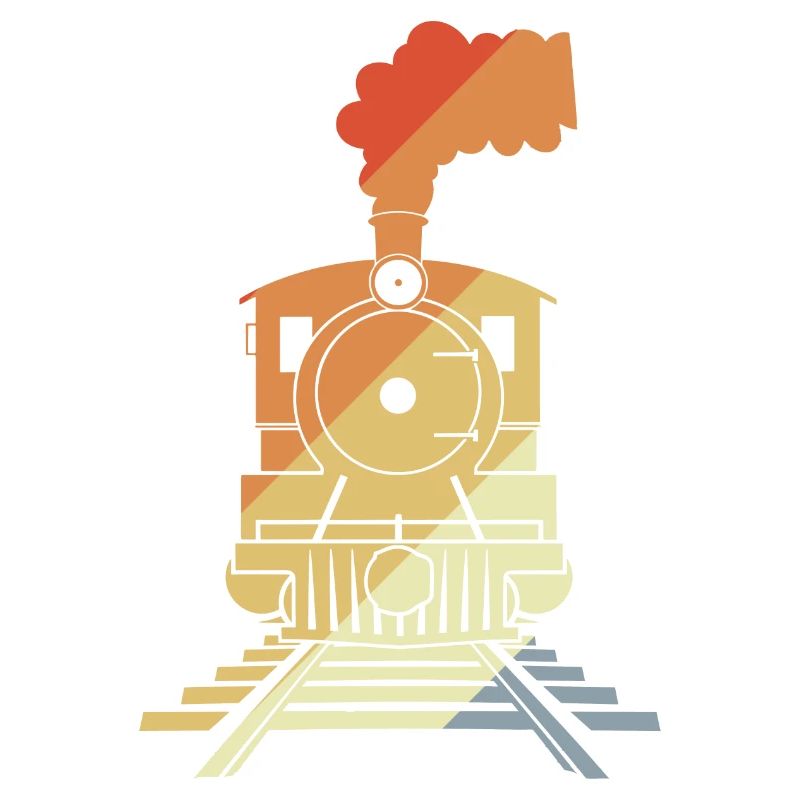 Dessin de chemin de fer Style vintage