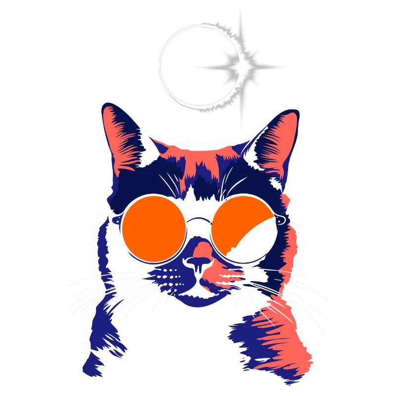 Katze Sonnenbrille Total Eclipse Cat