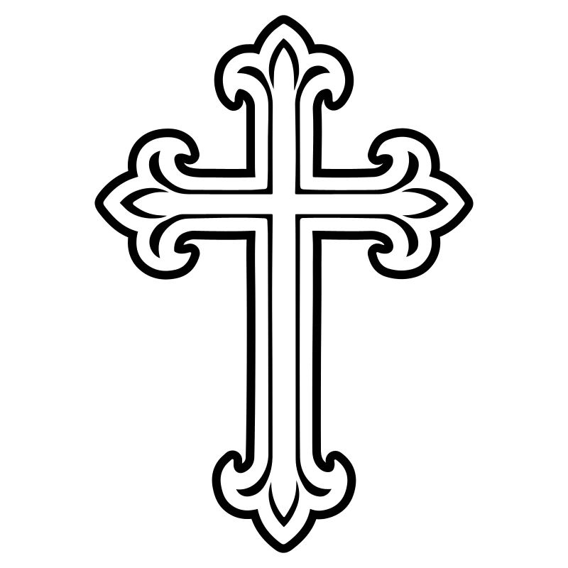 Symbole de croix chrétien