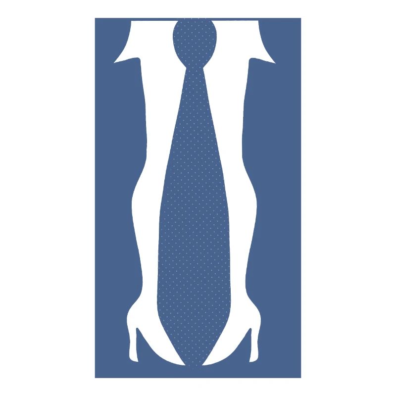 Beine mit hohen Absätzen oder einer Krawatte in dieser lustigen Optik