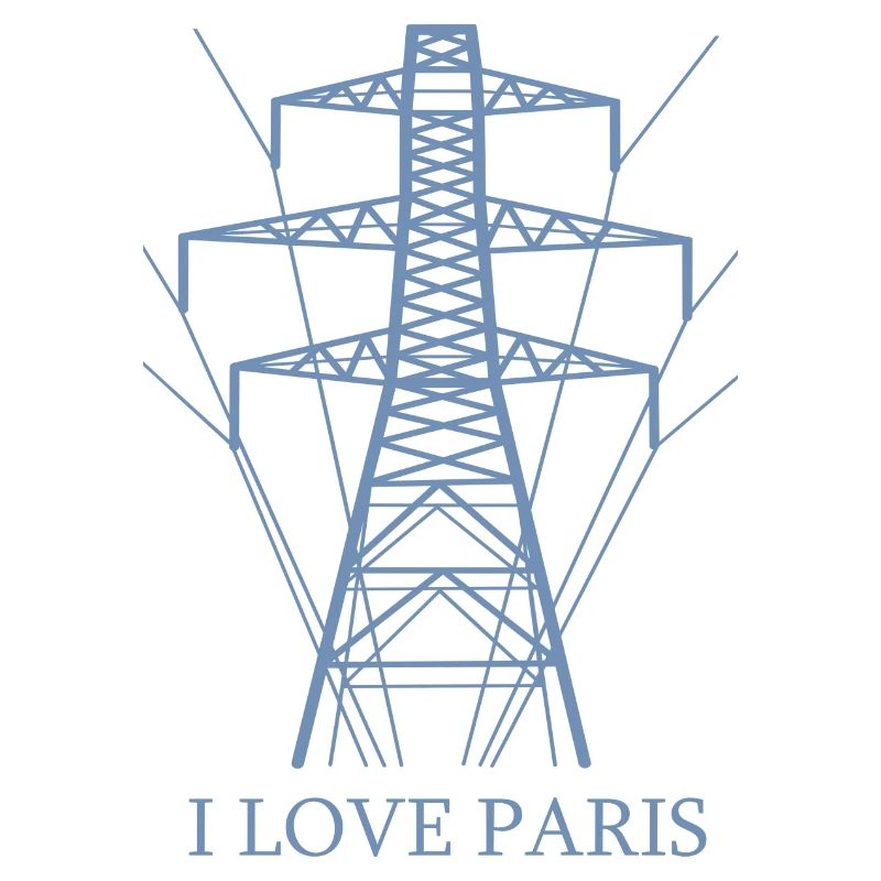 Ironique, j’adore Paris Tour Eiffel comme pôle électrique