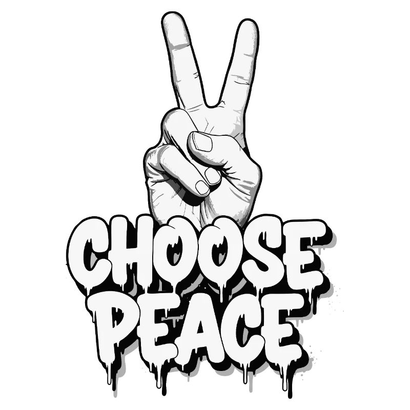 Wählen Sie Peace Graffiti