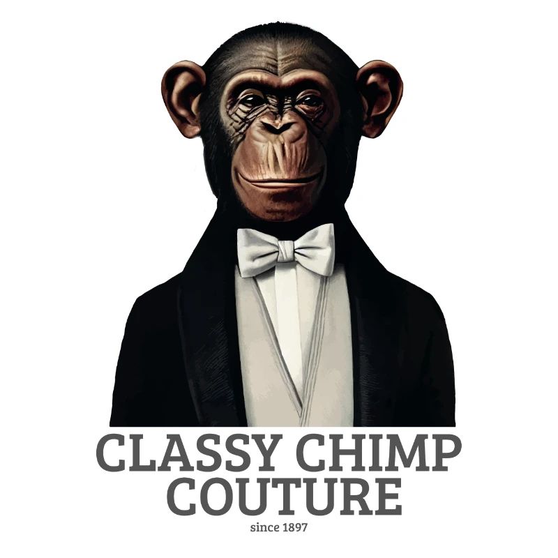 Classy Chimp Couture | Elegant Monkey in Tuxedo