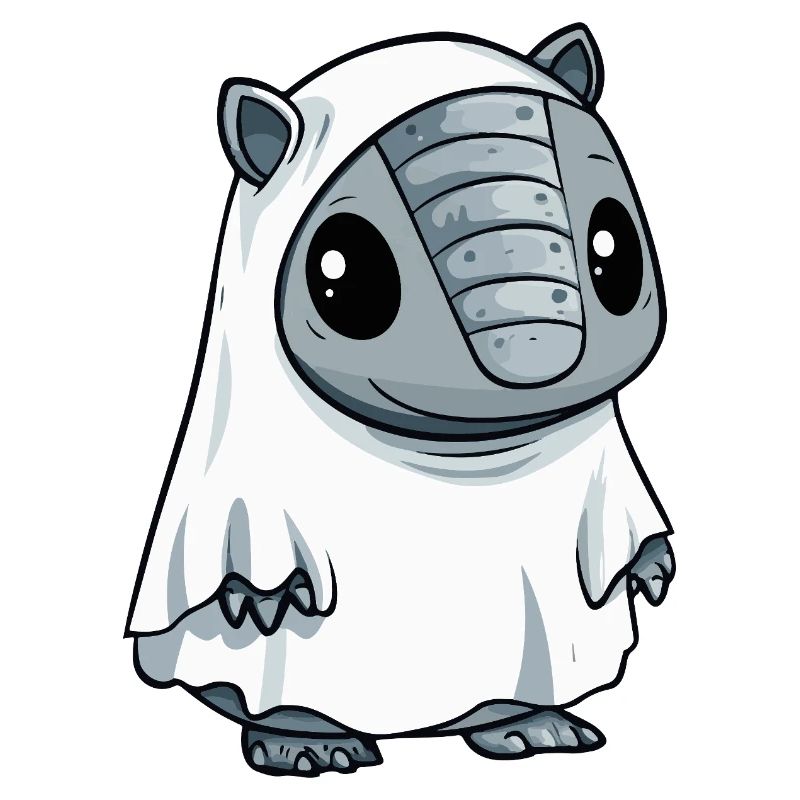 Armadillo Halloween Ghost
