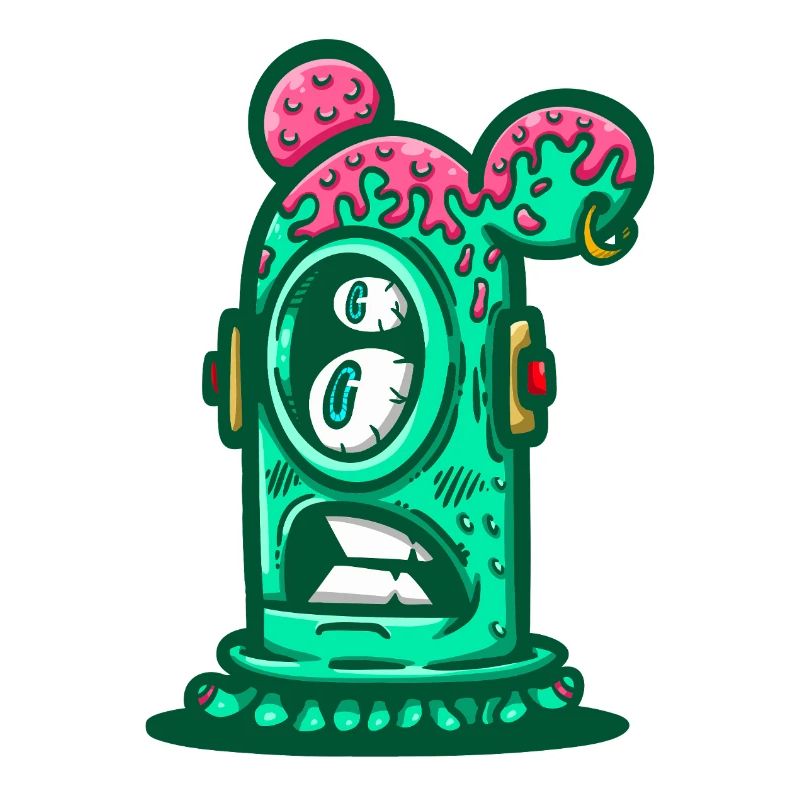 Sewer Neon Monster