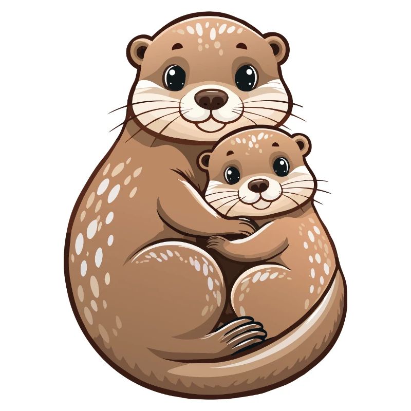 Mutterotter mit Jungtier