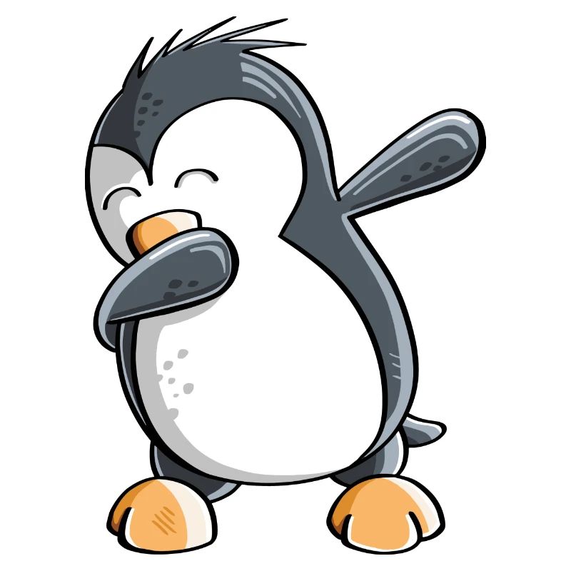 Dab Dance Pinguin - Dabbing - Fun Comic - Geschenk
