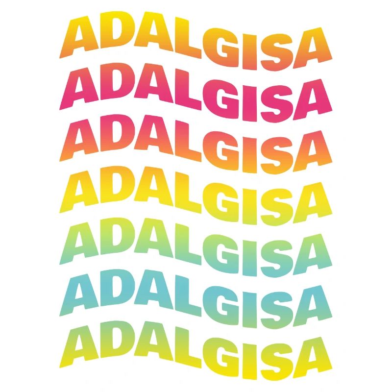 Adalgisa tshirt texte vague effet t-shirt-