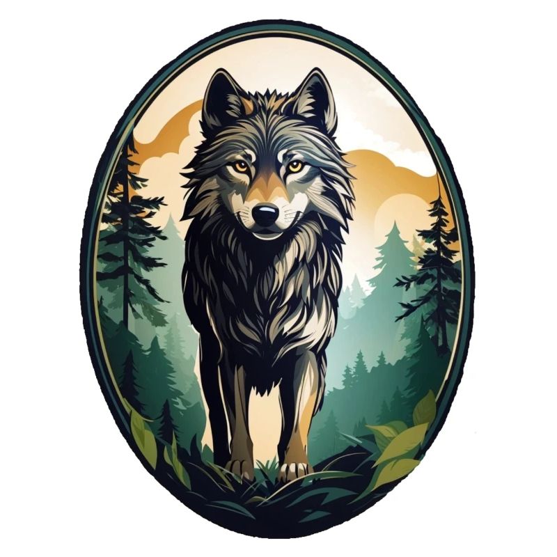 Waldbewohner Wolf