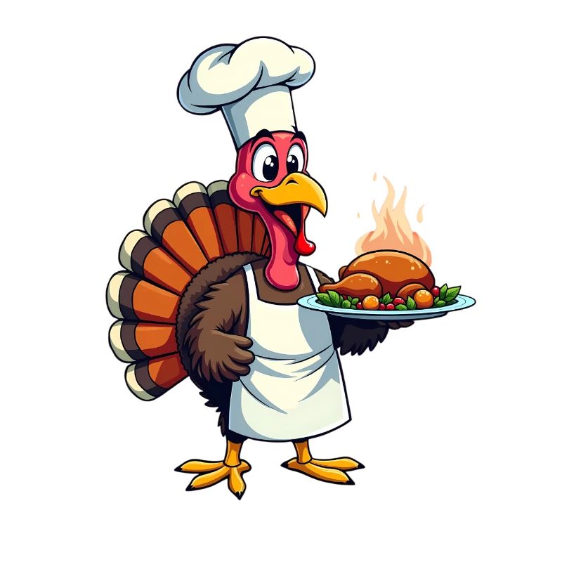 Cuisinier de dinde de Thanksgiving Thanksgiving