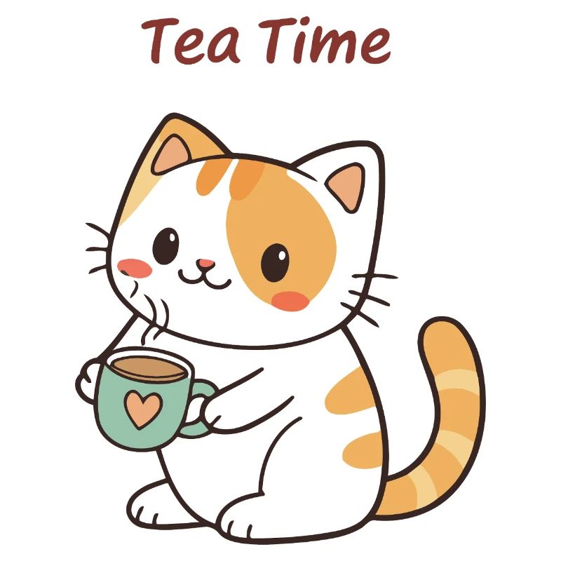 Chat Tea Time Doux