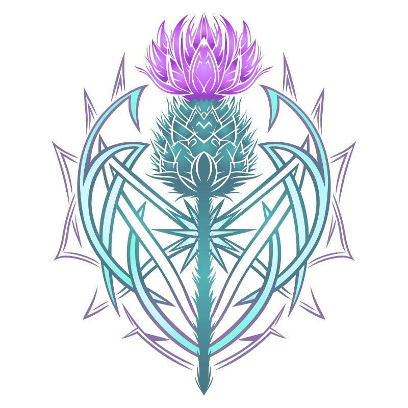 Thistle Shield Celtic Knots Thistle Lover