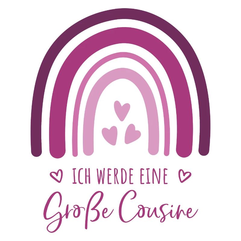 Ich werde eine große Cousine Boho Regenbogen