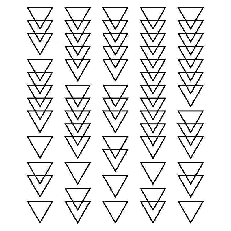 Conception du motif triangle