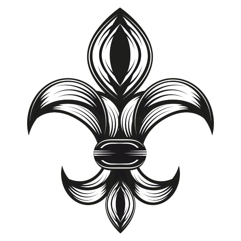 stylized iris - Fleur-de-Lys