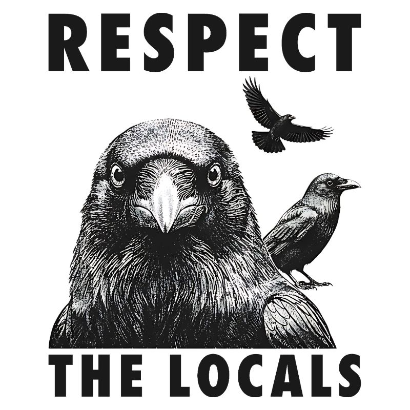 Funny Crowing Support The Locals Bird Lovers