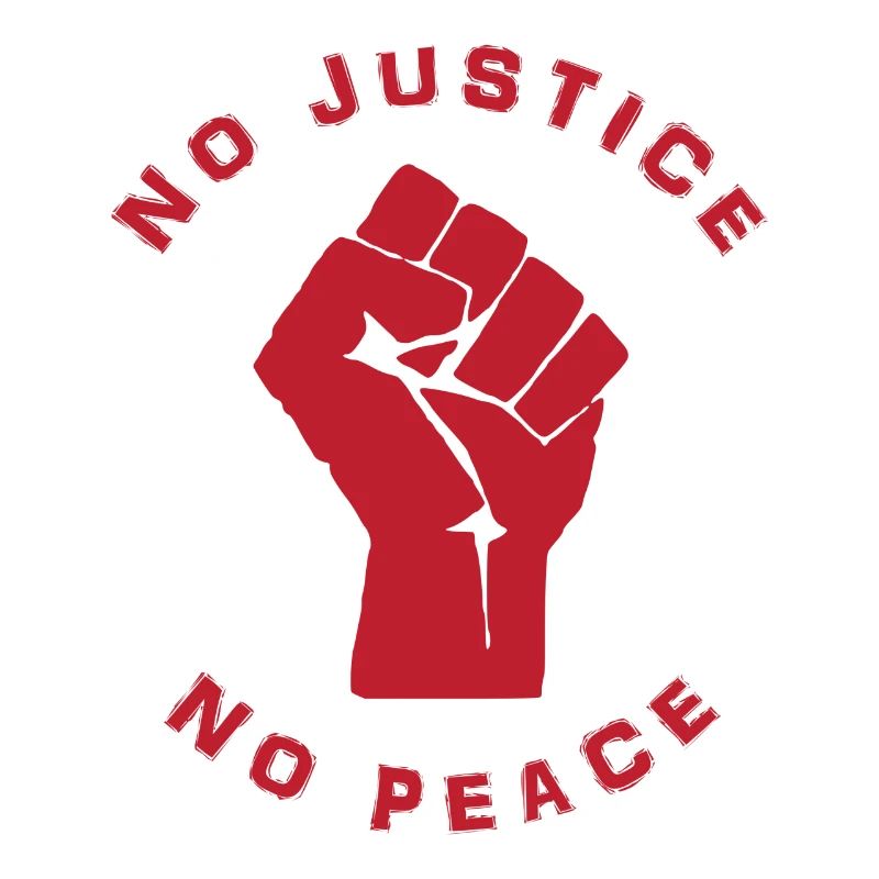 pas de justice aucune idée de cadeau de conception de paix