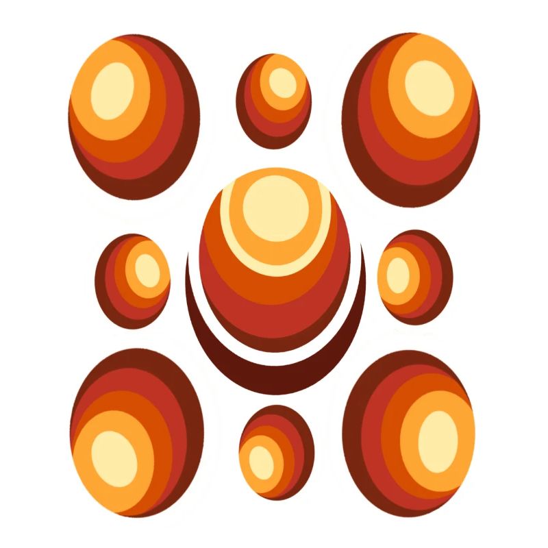 70s Wallpaper Pattern Retro Circle Pattern