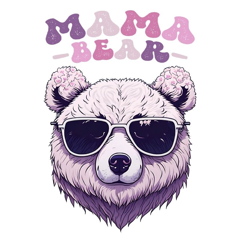 Mama Bear Sonnenbrille Kirschblüten Muttertag