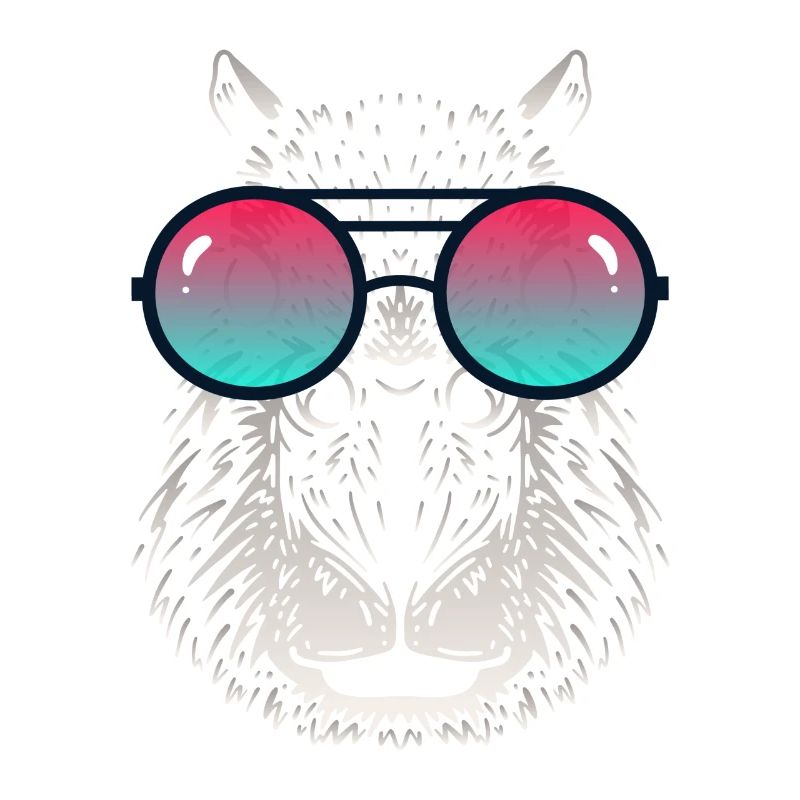 Cooles Capybara mit Sonnenbrille