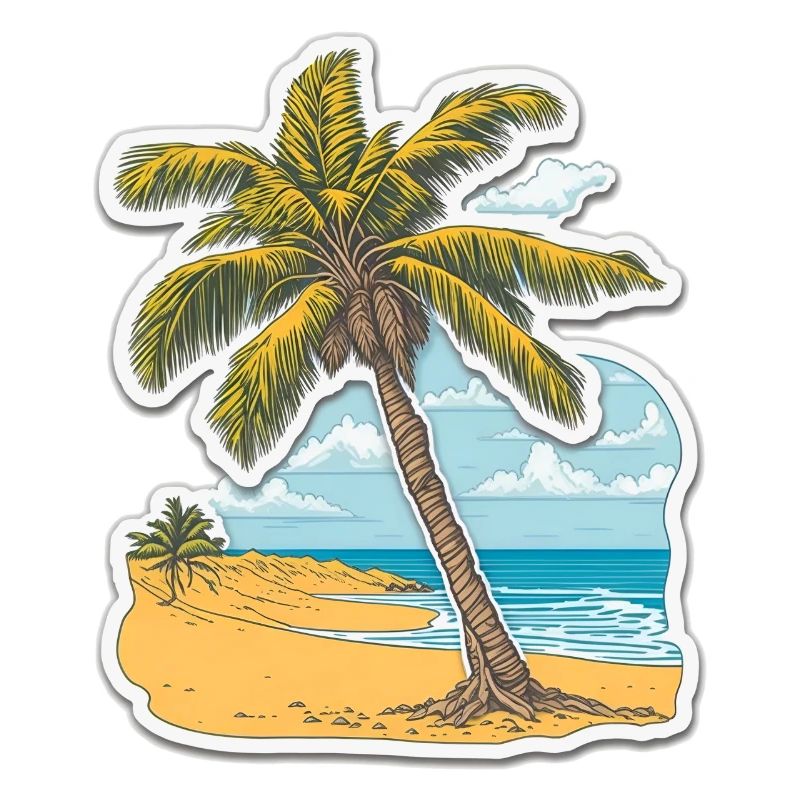 Rêve de palmier des mers du Sud