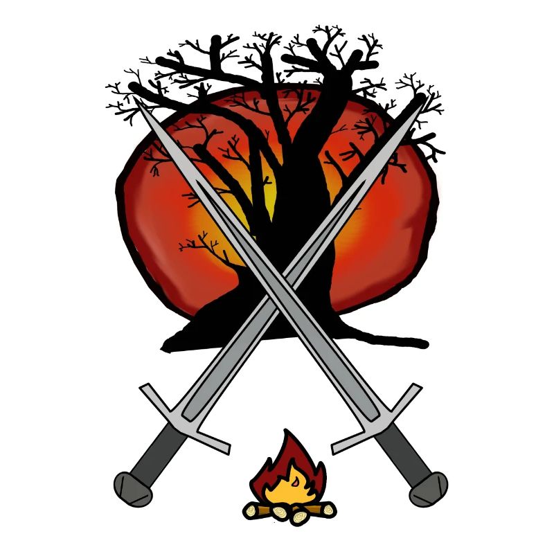 Épée médiévale Épées Guerrier de feu de camp