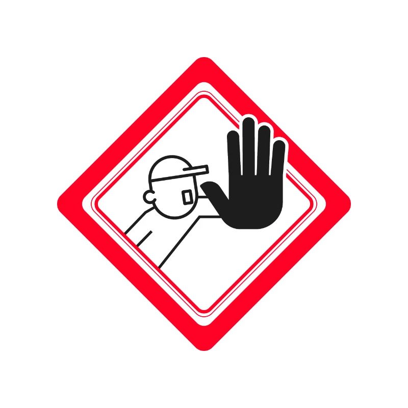 Accès non autorisé interdit Panneaux d’interdiction
