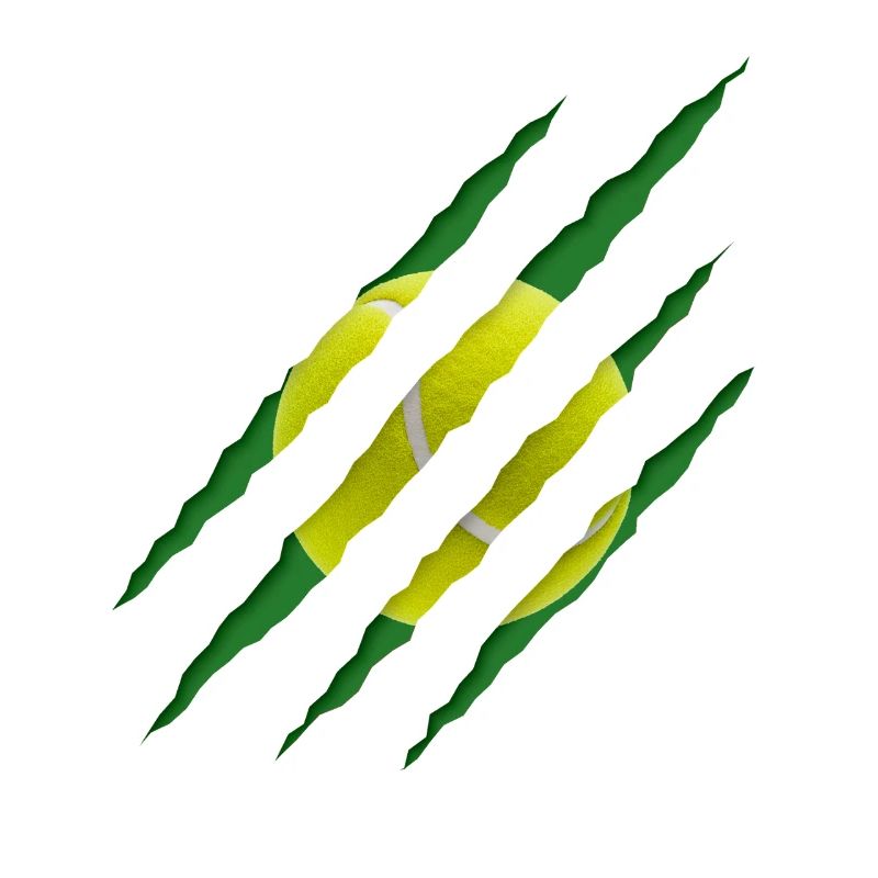 Tennis Ball Scratch Pattern