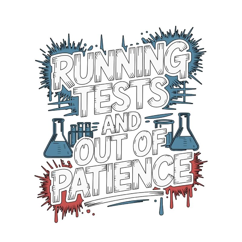 Lab Technician Running Tests And Laboratory Work