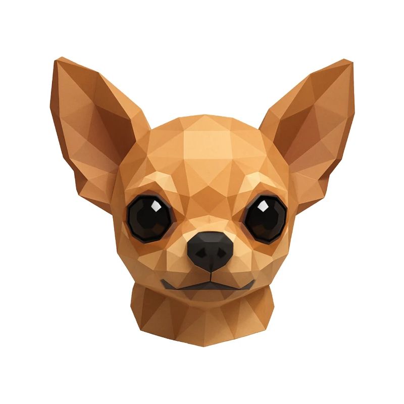 Chihuahua mignon - Conception de chien polygone