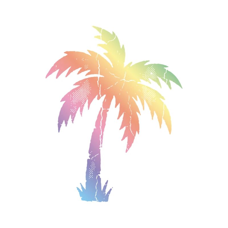 Palm Tree Multicolored