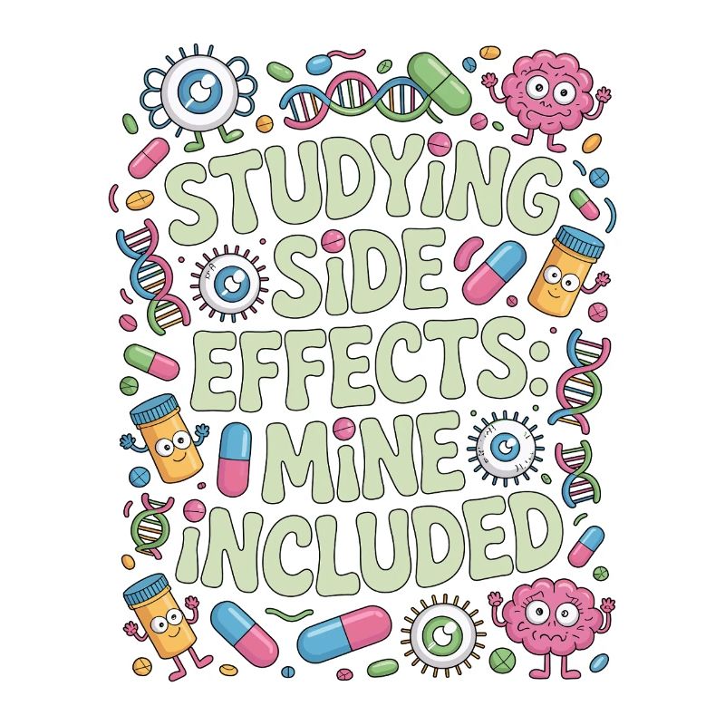 Pharmacist Student Studying Side Effects Science