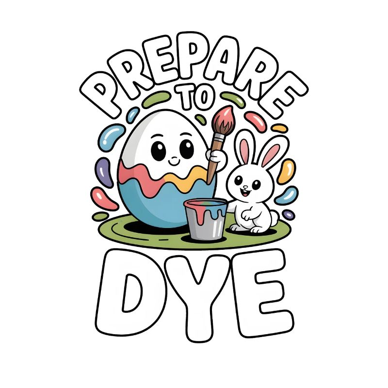 Prepare To Dye Funny Easter Saying
