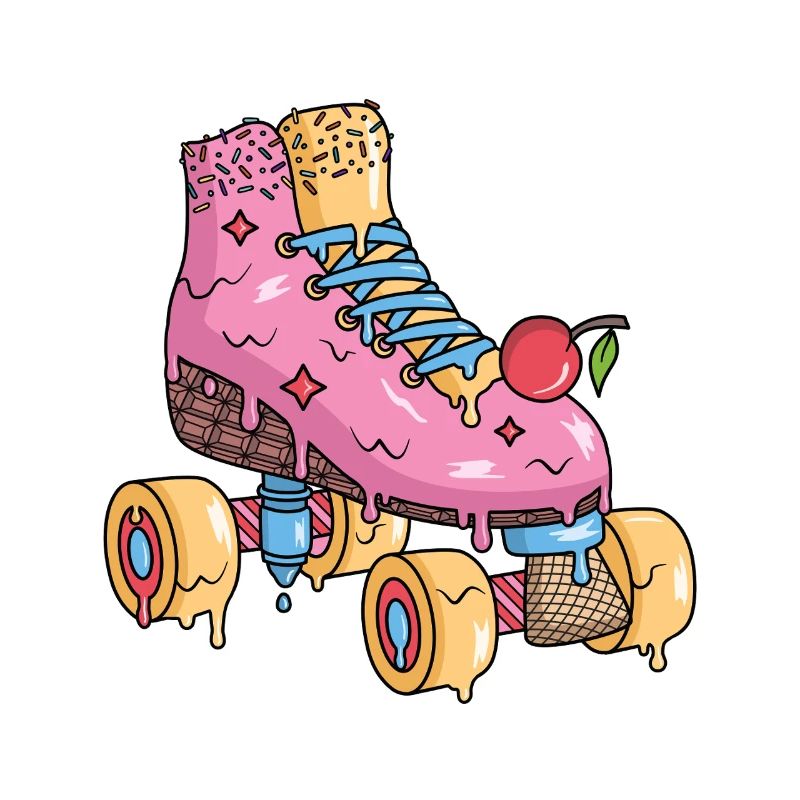 Rollschuhe Eiscreme Roller Skates Rollschuh