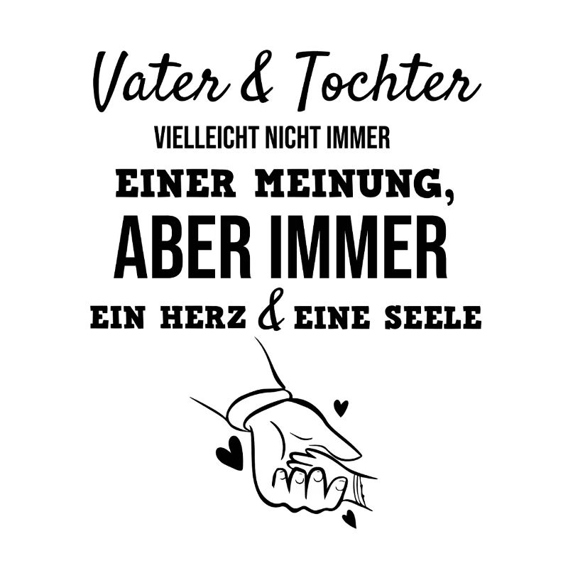 Vater & Tochter Ein Herz und eine Seele Geschenk