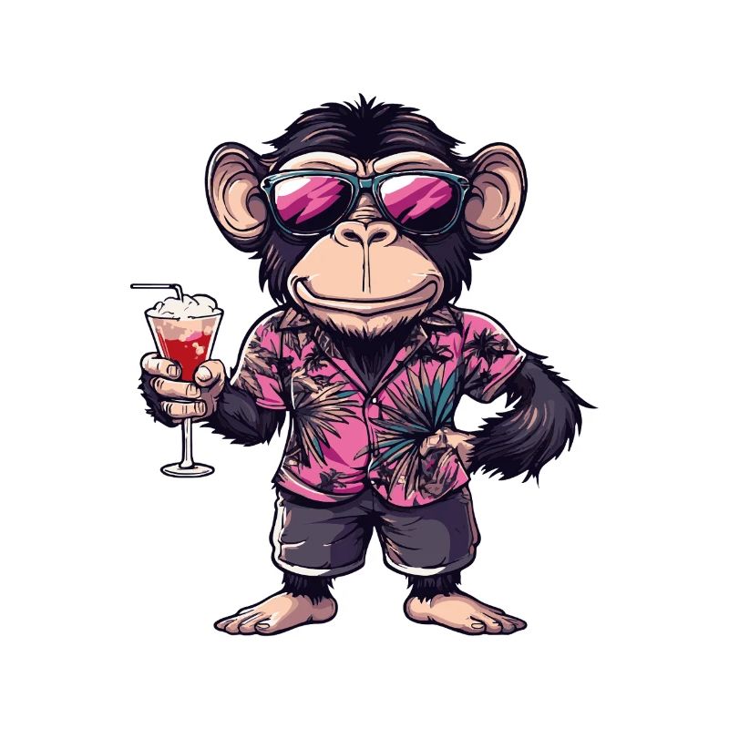 Affe Comic Sommer