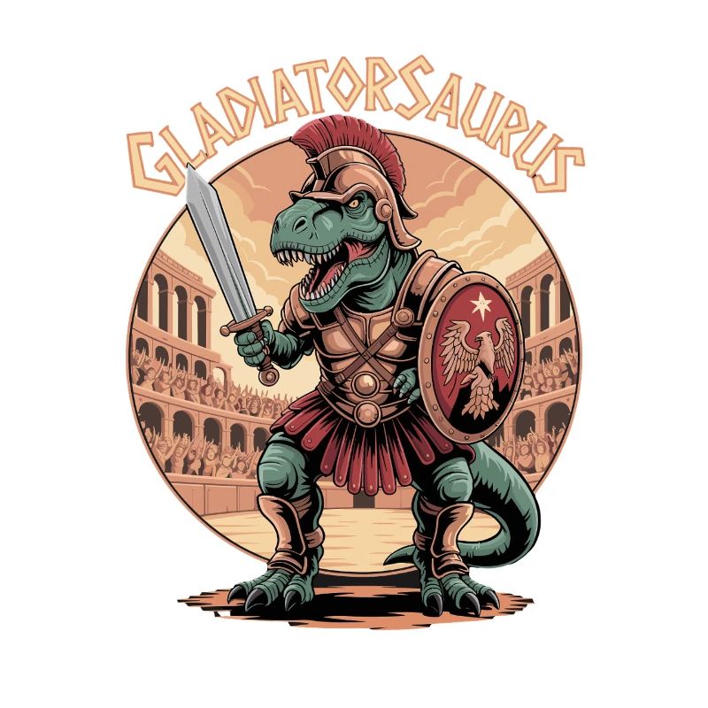  Gladiatorsaurus Dinosaurier Gladiator T Rex Im