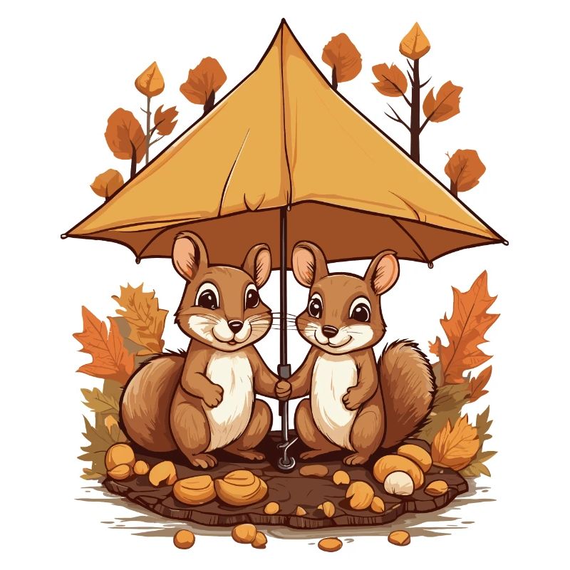 Écureuils mignons