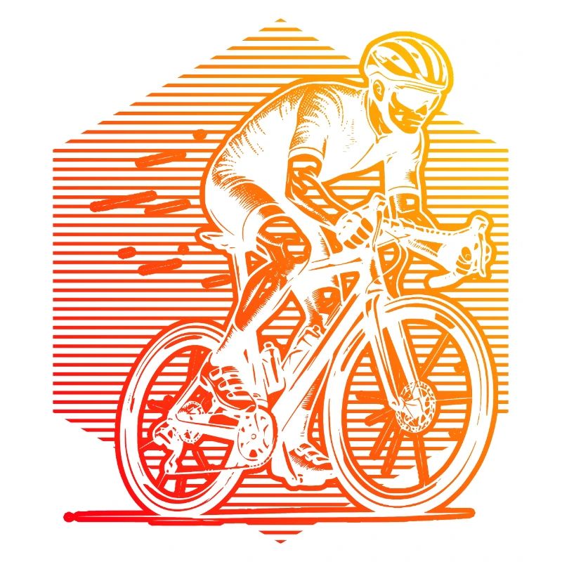 Motif classique du vélo de route