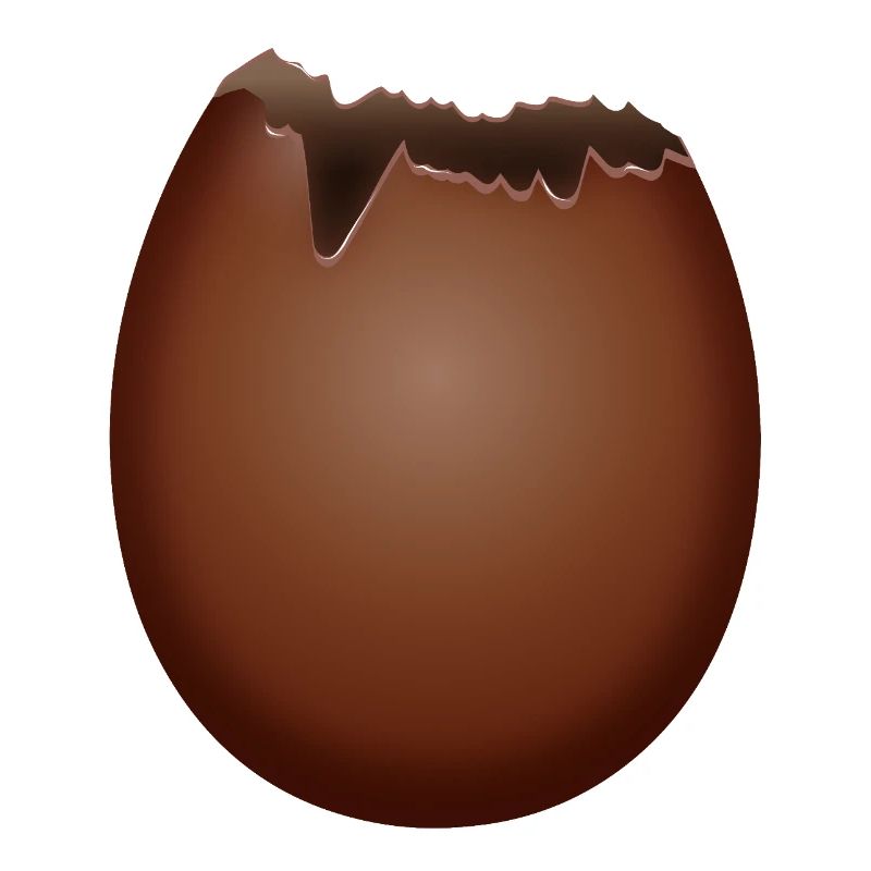 Bitten Chocolate Easter Egg