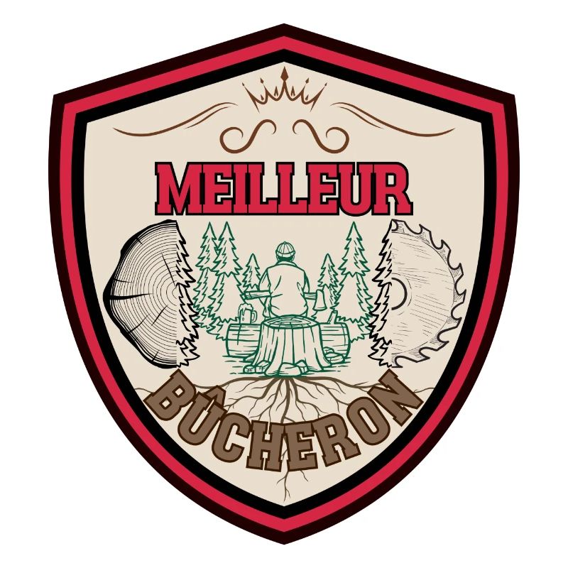 Meilleur Bûcheron. Garde forestier. Papa bûcheron