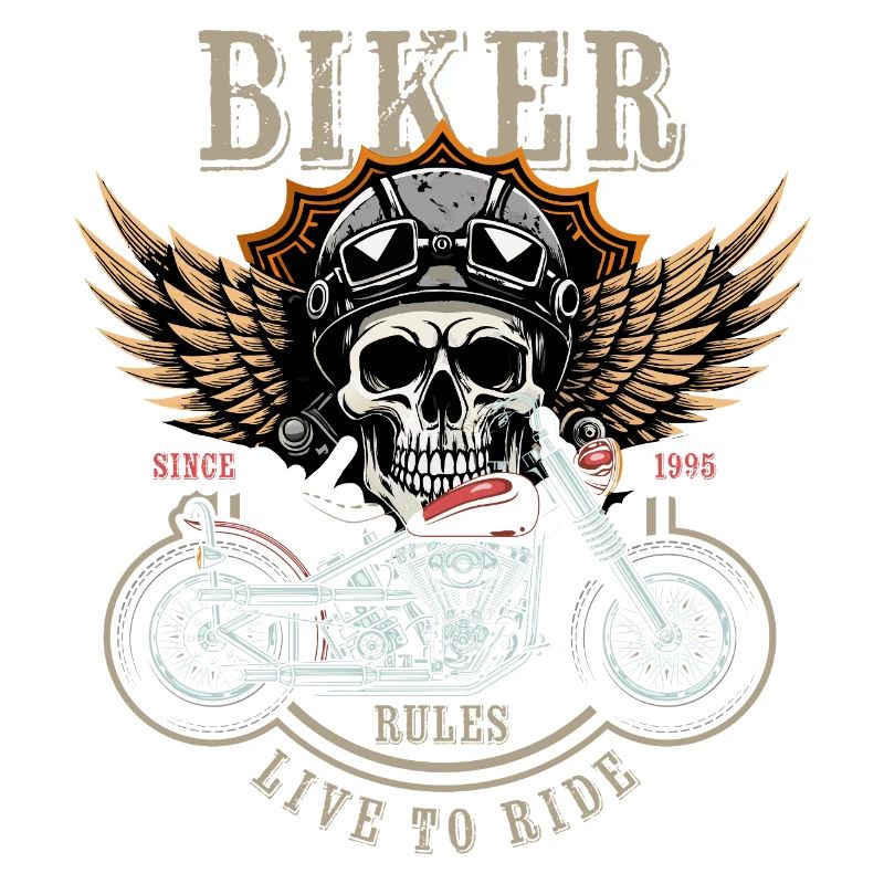 Biker Rules - Since 1995 - Live to Ride