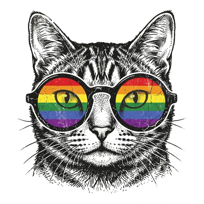 LGBT-Pride-Monat – Regenbogenkatze