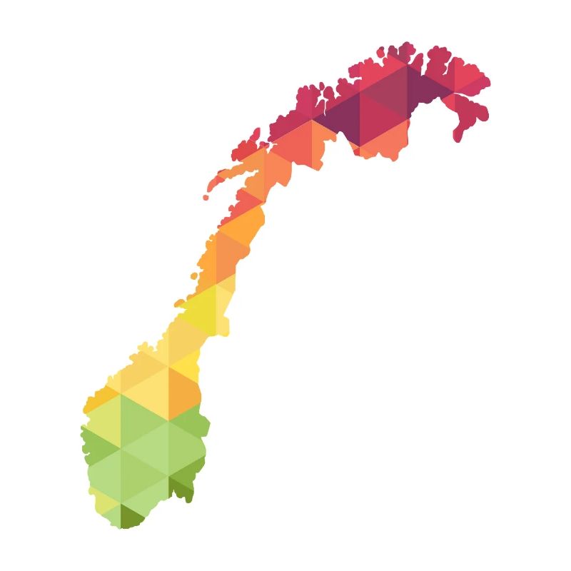 Norway - Norge - Norway - abstract - map