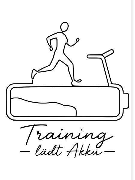 Training lädt Akku