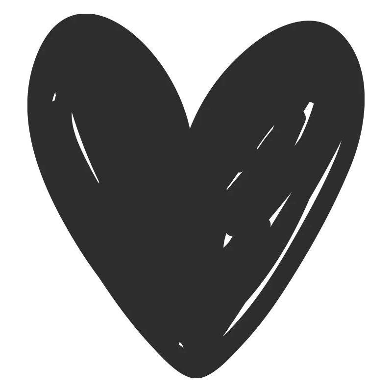 Hand Drawn Heart Sketch Design
