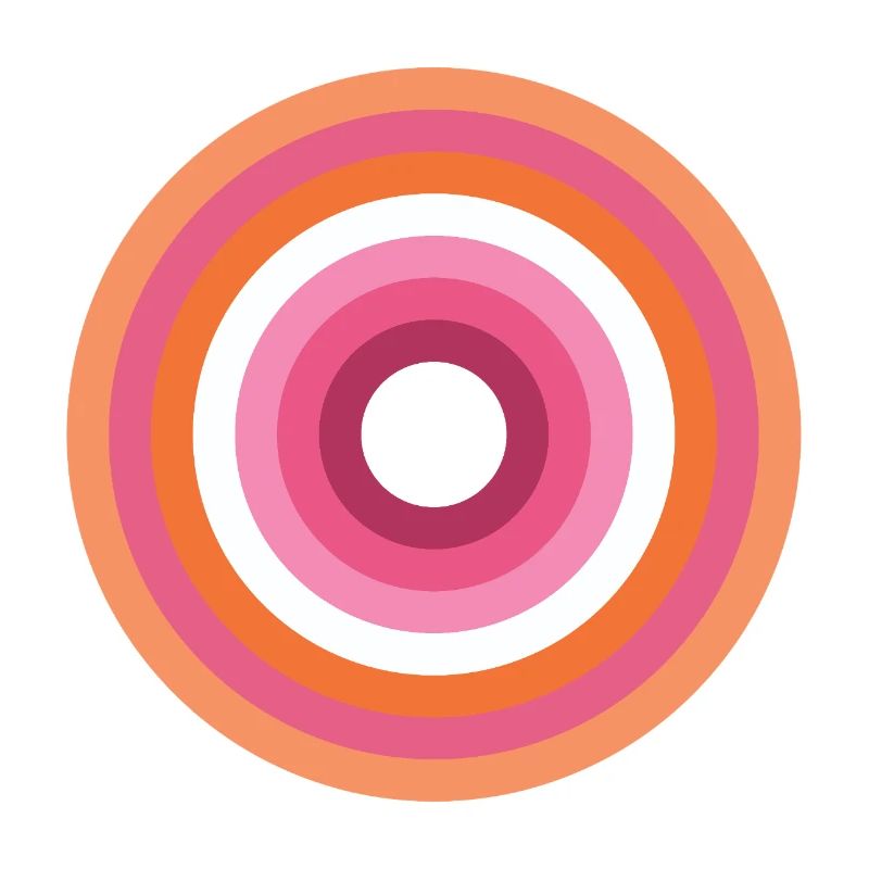 Palette Concentric Ring Lesbienne LGBTQ
