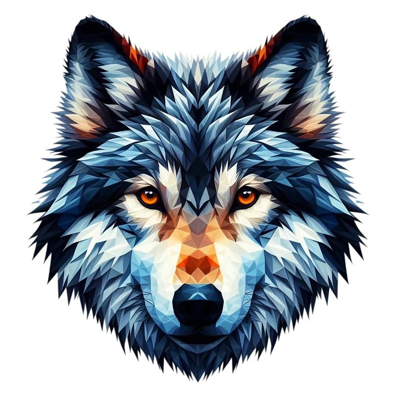 Polygonaler Wolf