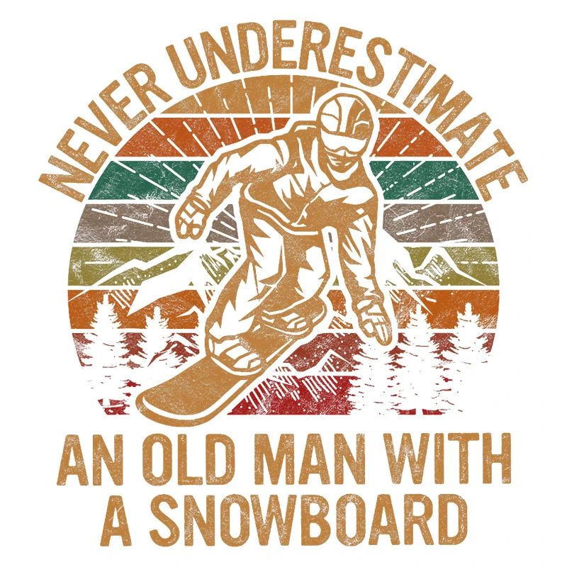 Never Underestimate An Old Man With A Snowboard