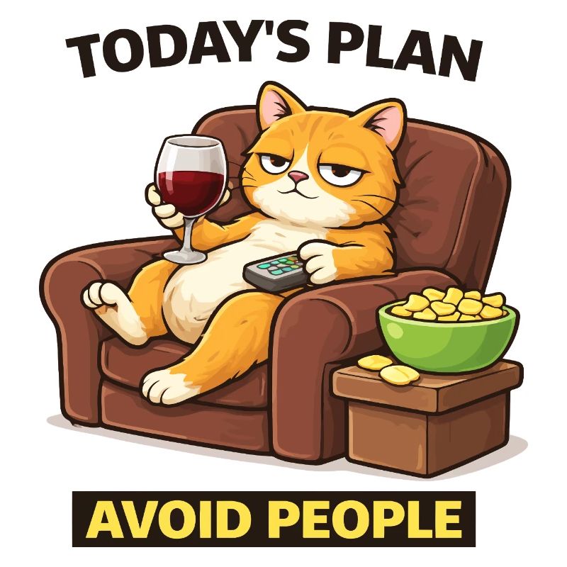 Plan du jour : Éviter les humains, chat